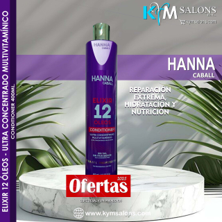 CONDITIONER 400ml. Elixir 12 Óleos Hanna Caball CodHann12
