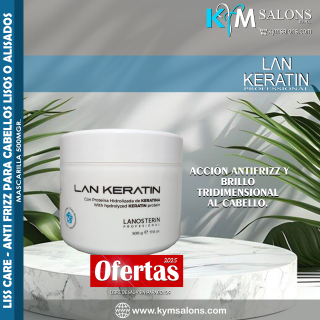 MÁSCARA 500gr. LAN KERATIN Liss Care CodLanLiss