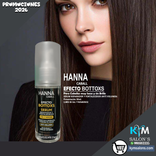 Serum 50ml. Reparador y Fortalecedor - Ácido Hialurónico, Vitamina E y CocoHanna Caball Efecto Bottoxs CodHanneb