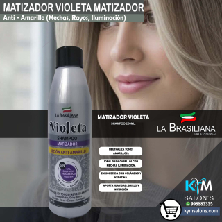 La Brasiliana Matizador Violeta - Elimina Reflejos Amarillos 250ml. CodMatiz