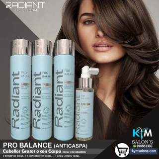 COMBO 2 SHAMPOO 300ml. + 1 CONDITIONER 300ml. + 1 CALM LOCIÓN 100ml. PRO BALANCE RADIANT CodProBal