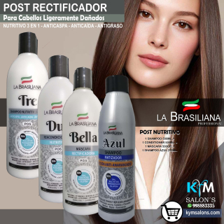 COMBO: 1 TRE 500ml. + 1 DUE 500ml. + 1 BELLA 500gr. + 1 MATIZADOR AZUL 250ML. LA BRASILIANA CodLaBrasSBT