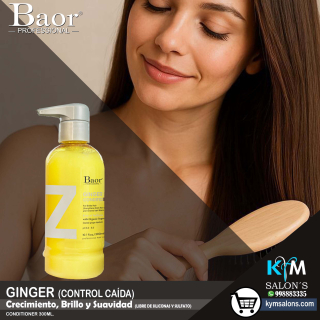 Baor Ginger Conditioner 300ml. Control Caída y Crecimiento CogGinGCad