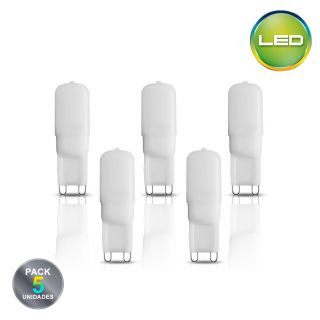 Pack X5 Bombillos 3W Socket G9 - Luz cálida