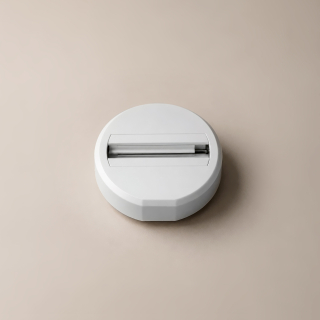 Canopla para proyector de riel plástico 10cm - Blanco