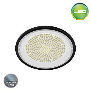 Campana High Bay LED 200W  Hermético IP65 Negra - Luz fría 