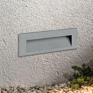 Luz Guía Rectangular LED 6W  Hermético PF0.90 IP65 Empotrar Gris -3 Tonos: Luz cálida-día-fría