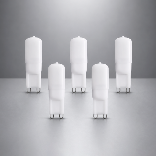 Pack X5 Bombillos 3W Socket G9 - Luz fría