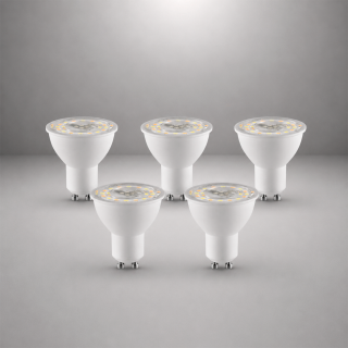 Pack X5 Bombillos Smart 5W GU10 -3 Tonos: Luz cálida- día-fría- RGB