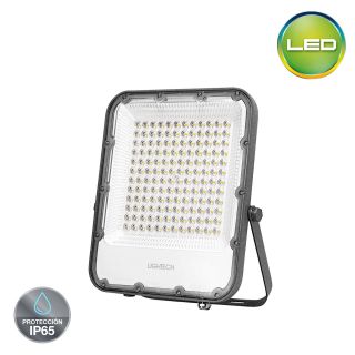Reflector LED PRO 100W  Hermético IP65 Gris - Luz fría
