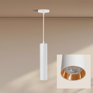 Colgante Tube  Máx.33W GU10 6cm Blanco  - No incluye bombillo