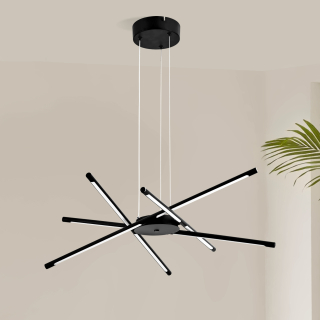 Colgante Moy LED 32W 66cm Negro - Luz cálida