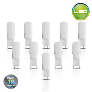 Pack X10 Bombillos 3W Socket G9 - Luz cálida