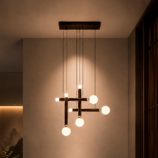 Colgante Astrid LED 24W 38cm Bronce - Luz cálida