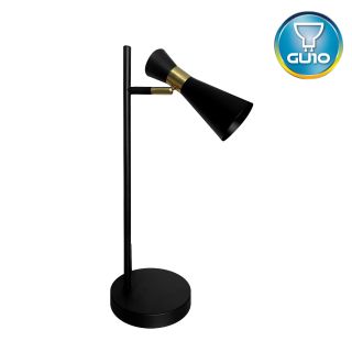 Lámpara de mesa Aura Máx.35W GU10 IP20 Negro/Dorado - No incluye bombillo