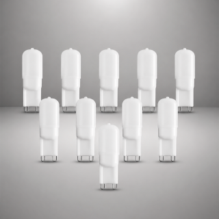 Pack X10 Bombillos 3W Socket G9 - Luz fría