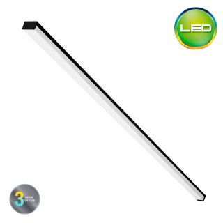 Artefacto Lineal LED 36W IP20 Negro- 3 Tonos: Luz cálida-día-fría