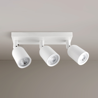 Spot LED 3x7W Adosado Dirigible Blanco - Luz cálida