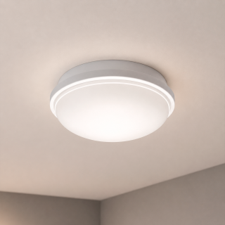 Plafón LED 15W  Hermético IP65 16cm Blanco - Luz fría