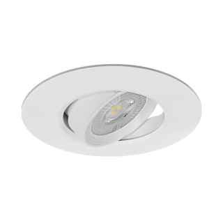 Spot LED circular empotrado dirigible 10W Blanco - Luz fría