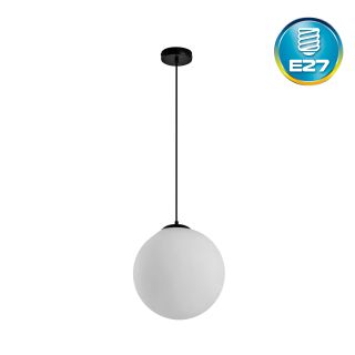 Colgante Terra Máx.40W E27 30cm Negro - Luz cálida - No incluye bombillo