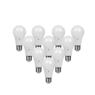 Pack de 10 Focos A60 LED 10W - 3 temperaturas de luz (3CCT)