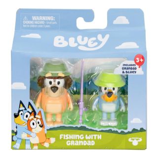 BLUEY PACK X2 FIGURA S11 PESCA CON EL ABUELITO