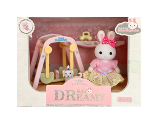 SET DE PERSONAJES DE CONEJOS - COLUMPIO