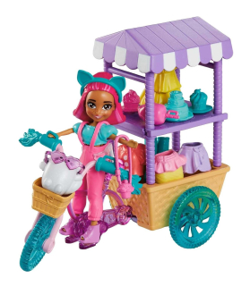 POLLY POCKET CARRITO CON BICICLETA DULCES SORPRESAS