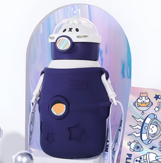 TERMO DE ACERO OSO ASTRONAUTA 600 ML