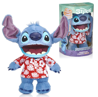 STITCH PELUCHE ANIMATRONIC TRAJE HAWAI 50 REACCIONES