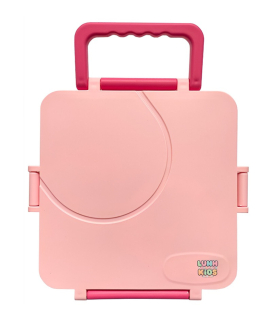 LONCHERA ROSA TIPO BENTO