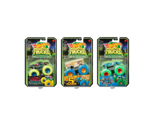 HOT WHEELS MONSTER TRUCKS GLOW IN THE DARK SURT 1:64