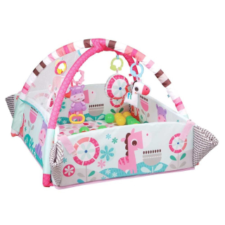 GIMNASIO 5 EN 1 PISCINA PELOTAS ROSADO