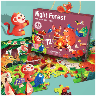 ROMPECABEZAS - BOSQUE NOCTURNO 72 PCS