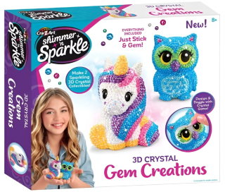 CRAZART SNS 3D CRYSTAL GEM SMALL