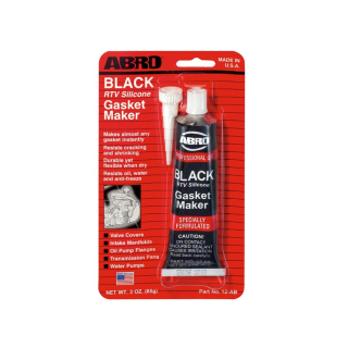 Silicona automotriz RTV negra Abro de 3 oz (85 gr) 12-AB