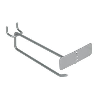 Ganchos rectos con porta etiqueta, 6