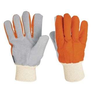 Guantes de carnaza y loneta, uso ligero GU-265