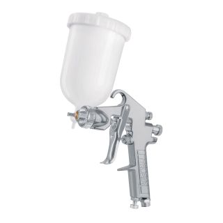 Pistola para pintar de gravedad, flujo controlado, vaso de plástico 400 ml/ Viscosidad media de 30 a 50 psi PIPI-402
