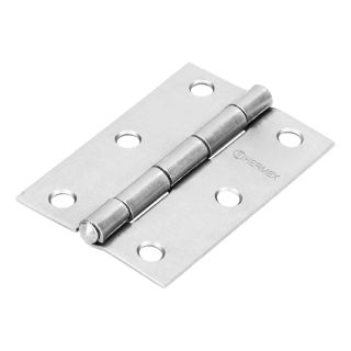 Bisagra rectangular de acero, cabeza media bola pulido