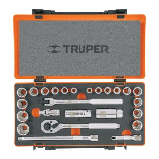 Juego de herramientas 25 piezas mixto, 3/8