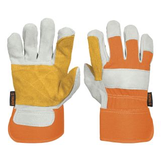 Guantes de carnaza y loneta, uso profesional GU-215