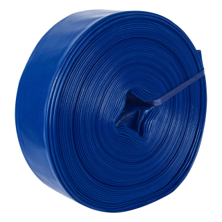 Manguera plana para descarga de motobomba azul de 50 M X 4