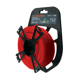 Hilo para desmalezadora en carrete, rojo HLB-105