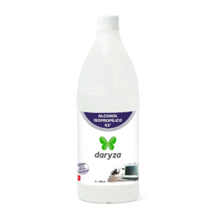 Alcohol isopropílico de 53° Daryza frasco de 1 litro 5663