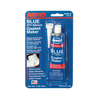 Silicona automotriz RTV azul Abro de 3 oz (85 gr) 10-AB