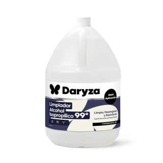 Alcohol isopropílico de 99° Daryza de 3.8 litros 395