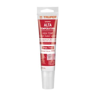 Silicona RTV para altas temperaturas, rojo 85 gr. ALTE-R