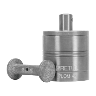 Plomadas metálicas con centro